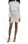 FRAICHE BY J RUCHED TURTLENECK LONG SLEEVE DRESS,635635501419