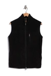 Vintage 1946 Shearling Sherpa Fleece Vest In Black