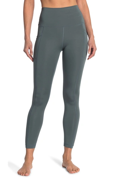 90 Degree By Reflex Airlink Elastic-free High-rise Leggings In Sage