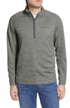 Vineyard Vines Sankaty Stripe Half Zip Performance Pullover In Barracuda