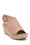 Catherine Catherine Malandrino Cirkly Espadrille Wedge Sandal In Blush Nubuck