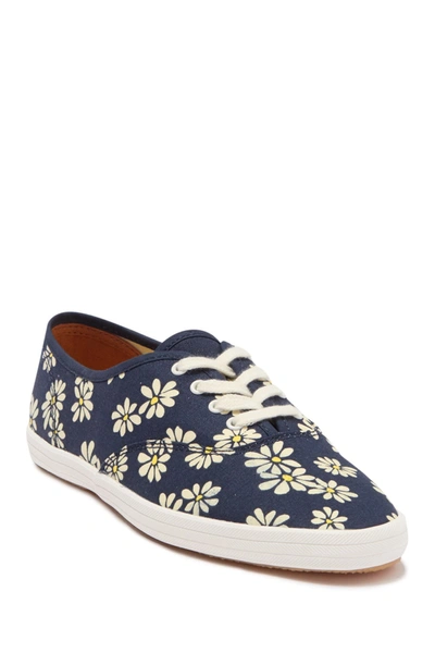 Keds Champion Vintage Daisy Low Top Sneaker In Navy