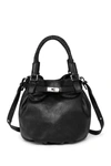 Old Trend Leather Pumpkin Bucket Bag In Black