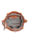 Old Trend Leather Pumpkin Bucket Bag In Chestnut