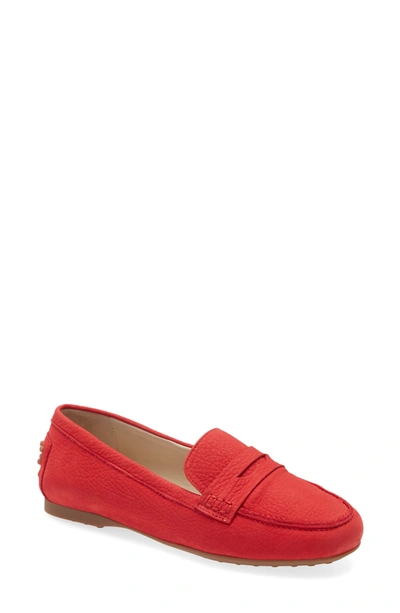 Amalfi By Rangoni Dominic Leather Penny Loafer In Red Bantus Leather
