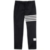 THOM BROWNE NAVY SLIM-LEG COTTON CHINOS,3980974