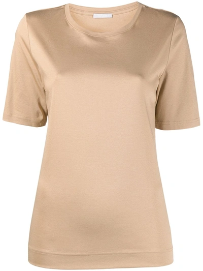 12 Storeez Round Neck T-shirt In Neutrals