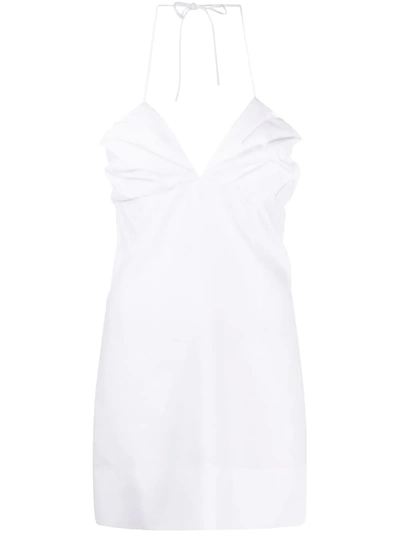 12 Storeez Halterneck Mini Sundress In White