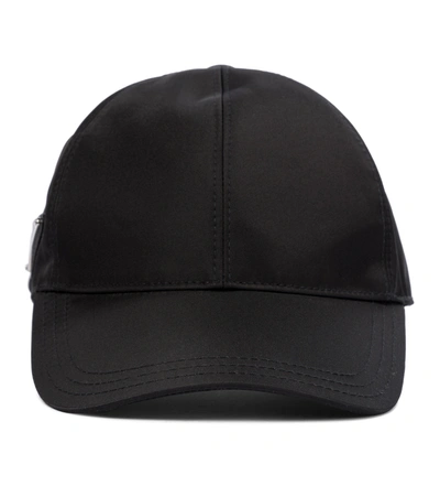 Prada Re-nylon Baseball Cap With Recycled Polyamide In Black