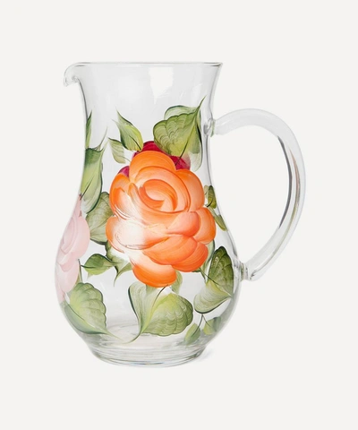 Petra Palumbo Large Hand-painted 1.3 Litre Jug In Multicolour