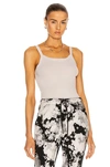Cotton Citizen Verona Ribbed Tank In White Stone