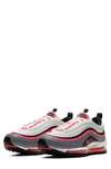 Nike Air Max 97 Sneakers In White/ Laser Crimson/ Black