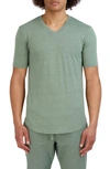 Goodlife Tri-blend Scallop V-neck T-shirt In Laurel Wreath