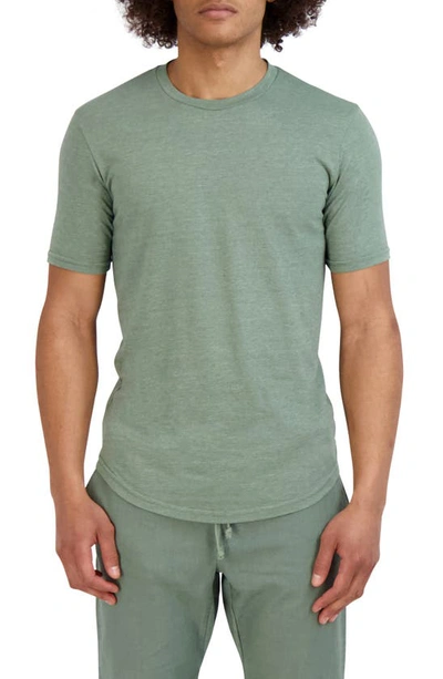 Goodlife Tri-blend Scallop Crew T-shirt In Laurel Wreath