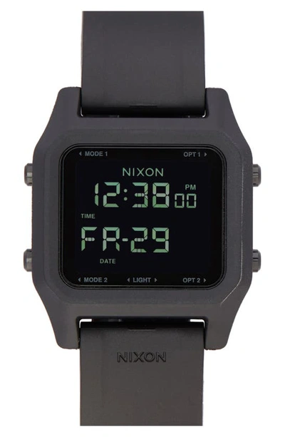 NIXON NIXON STAPLE DIGITAL RUBBER STRAP WATCH,A1309-000-00