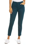 Wit & Wisdom Ab-solution High Waist Ankle Skinny Pants In Dark Teal