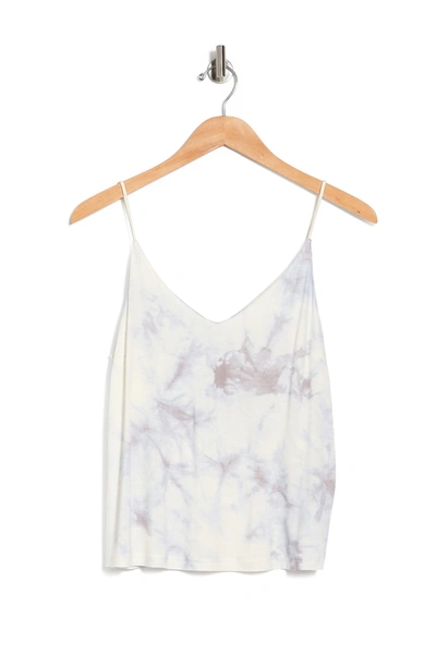Abound Double V Printed Cami In Ivory Tie Dye
