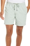 Madewell Drawstring Everywhere Shorts In Sage Mist