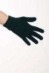 Portolano Solid Cashmere Gloves In Forest