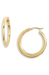 Argento Vivo Graduated Hoop Earrings In Gold