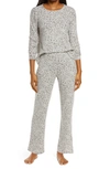 Bp. Saturday Morning Thermal Pajamas In Grey Micro Leopard