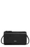 Tumi Belden Leather Wallet Crossbody Bag In Black