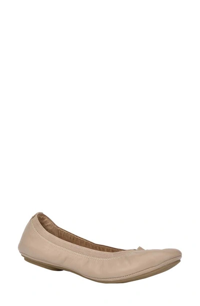 Bandolino Women's Edition Ballet Flats Women's Shoes In Light Nude Leather