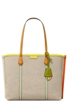 TORY BURCH PERRY CANVAS TOTE,80641