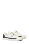 Tory Burch Women's Classic Court Lace Up Sneakers In Perfect Navy/ Ivory Canvas