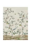 ANTHROPOLOGIE BLOSSOM CHINOISERIE GRASSCLOTH MURAL,60544608