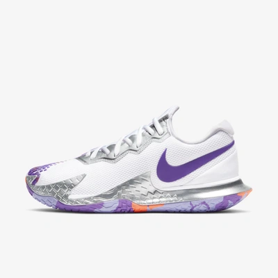 Nike Court Air Zoom Vapor Cage 4 Womenâs Hard Court Tennis Shoes In White,purple Pulse,bright Mango,wild Berry