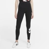 NIKE WOMEN'S  SPORTSWEAR ESSENTIAL HIGH-WAISTED LOGO LEGGINGS,13093833