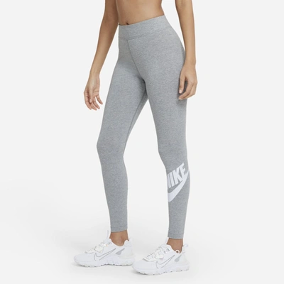 NIKE WOMEN'S  SPORTSWEAR ESSENTIAL HIGH-WAISTED LOGO LEGGINGS,13093835