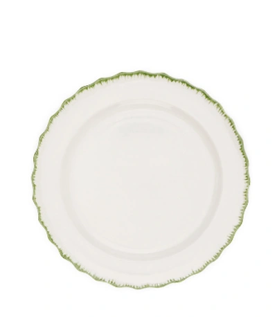 Tory Burch Oiseau Dinner Plate, Set Of 2 In White/green