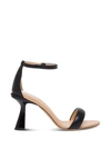 GIVENCHY CARÈNE SANDALS IN BLACK LEATHER,BE3058E0XP001