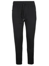 Dolce & Gabbana Rear Logo Patched Track Pants In Blue Scuro