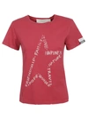 GOLDEN GOOSE ANIA REGULAR STAR VALUES T-SHIRT,GWP00745P000420 40380 TANGO RED/WHITE