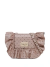 RED VALENTINO ROCK RUFFLES POIS CROSSBODY BAG,VQ2B0C39LJAN17