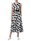 AKRIS PUNTO WOMEN'S FIL COUPÉ POLKA DOT BELTED MIDI DRESS,0400013036905