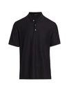 ERMENEGILDO ZEGNA CLASSIC COTTON & SILK POLO,400013144536