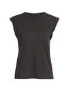 Veronica Beard Dree Muscle T-shirt In Charcoal