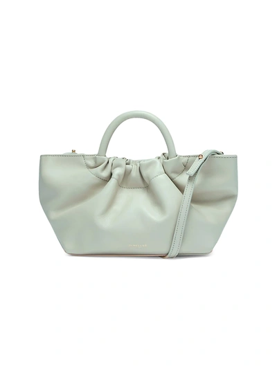 Demellier Midi Los Angeles Top-handle Bag In Pale Sage Smooth