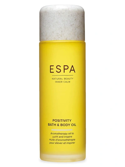 Espa Positivity Bath Body Oil 3.3 Fl. Oz. In Green