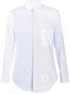 THOM BROWNE FUN-MIX ROUNDED COLLAR OXFORD SHIRT