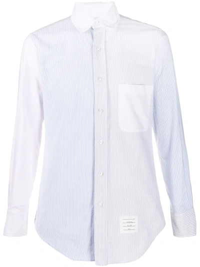 Thom Browne Fun-mix Rounded Collar Oxford Shirt In Multicoloured