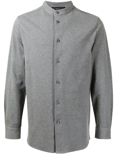 Shanghai Tang Cotton Piqué Shirt In Grey