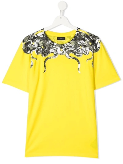 MARCELO BURLON COUNTY OF MILAN TEEN CAMOUFLAGE SNAKE-PRINT COTTON T-SHIRT