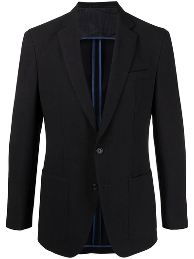 Hugo Boss Slim-fit Single-breasted Blazer In Black 001