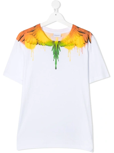 MARCELO BURLON COUNTY OF MILAN TEENS WINGS PRINT T-SHIRT