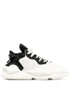 Y-3 TWO-TONE LACE-UP SNEAKERS